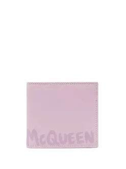 Hombre Alexander McQueen Cartera Con Motivo En Grafiti