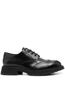 Hombre Alexander McQueen Zapatos Con Cordones Y Cierre Brogue