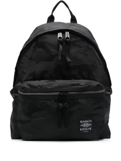 Hombre Maison Kitsuné Mochila Con Motivo Militar De Maison Kitsuné X Eastpak