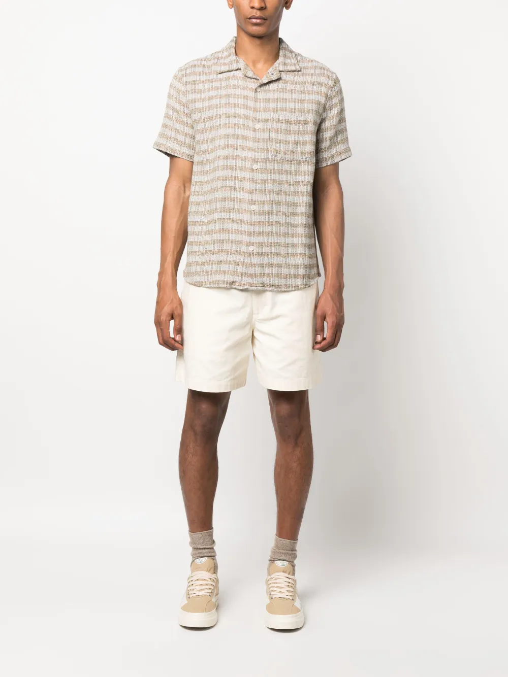 Hombre Corridor Camisa A Rayas De Manga Corta 4 Hombre Corridor Camisa A Rayas De Manga Corta - Imagen 2