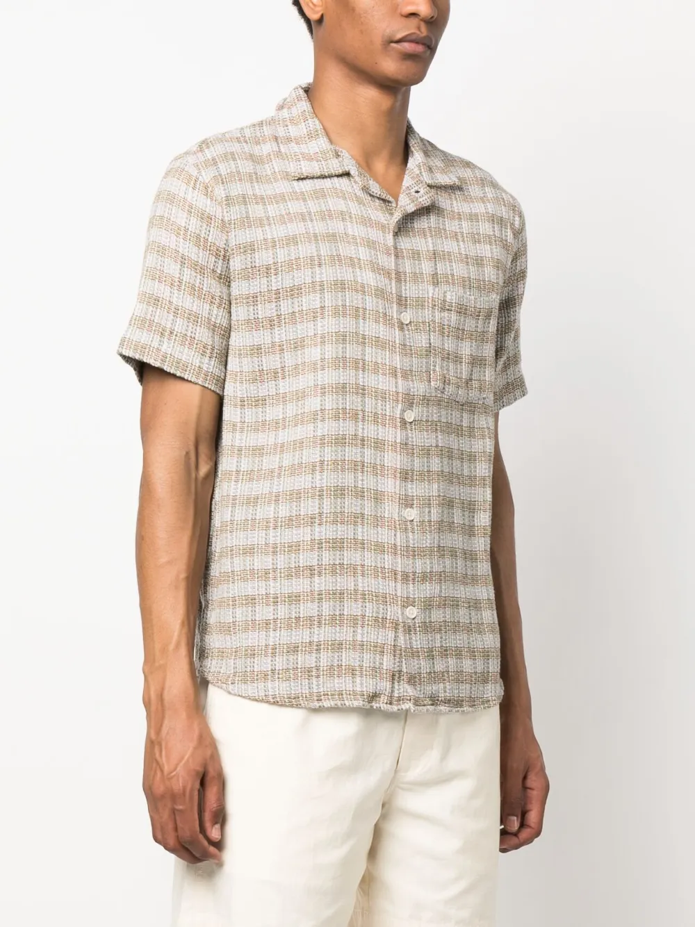 Hombre Corridor Camisa A Rayas De Manga Corta 5 Hombre Corridor Camisa A Rayas De Manga Corta - Imagen 3