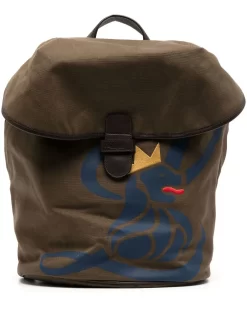 Hombre Leathersmith Of London Mochila Con Estampado Lion