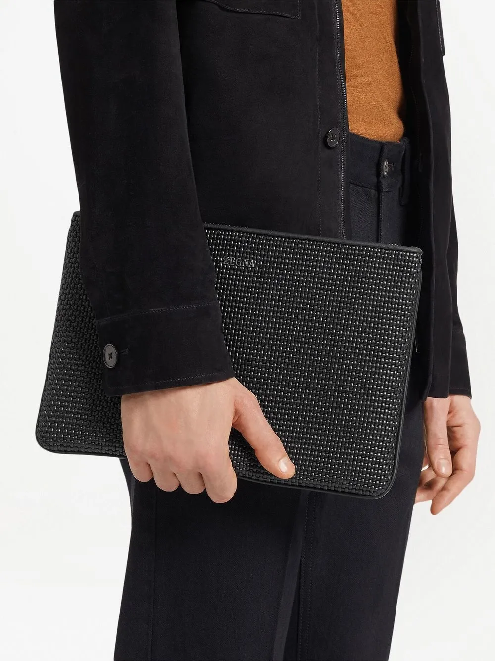 Hombre Zegna Cartera Pelletessuta™ Con Cremallera 4 Hombre Zegna Cartera Pelletessuta™ Con Cremallera - Imagen 2