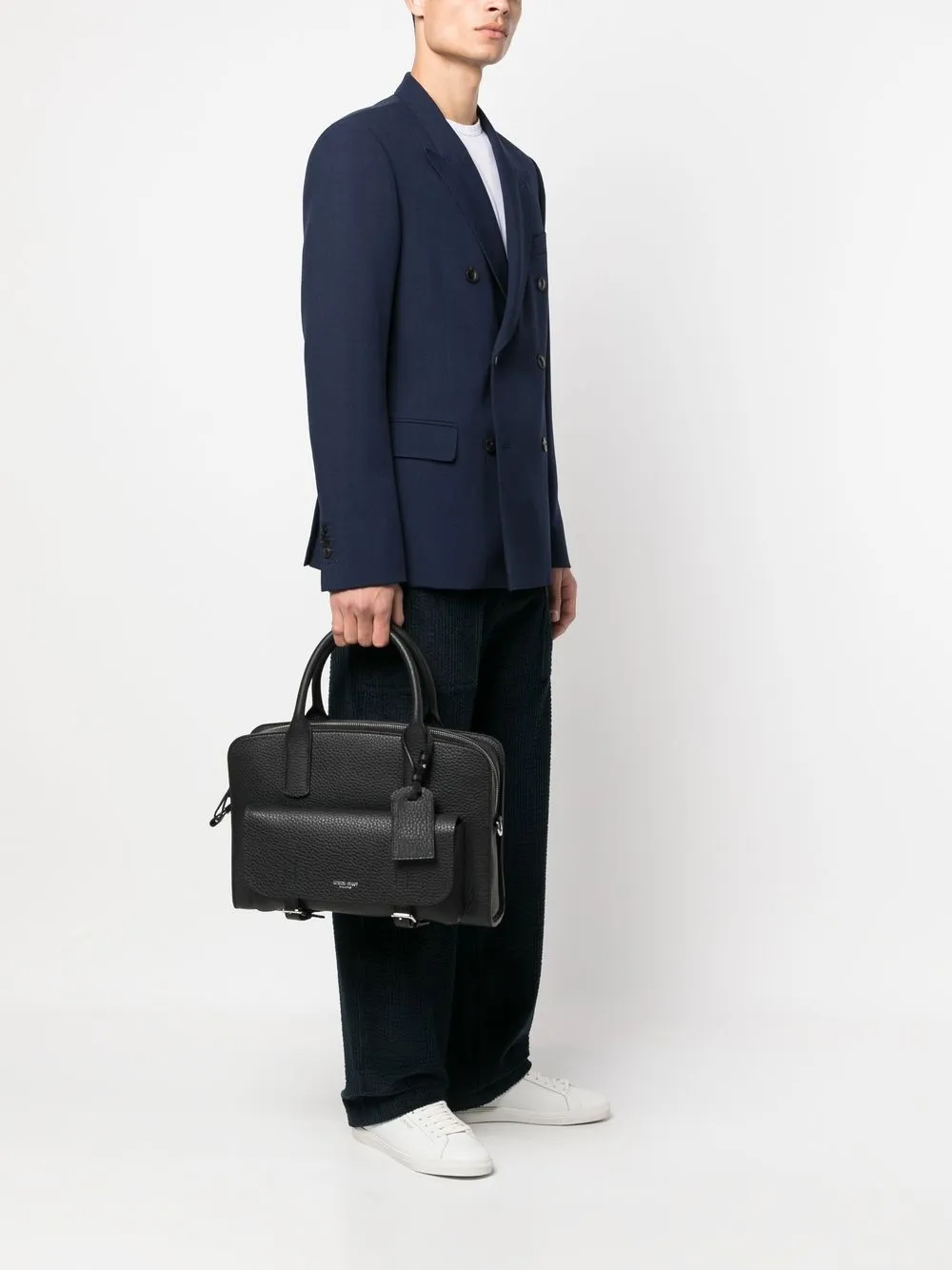 Hombre Giorgio Armani Maletín Para Portátil Texturizado 4 Hombre Giorgio Armani Maletín Para Portátil Texturizado - Imagen 2