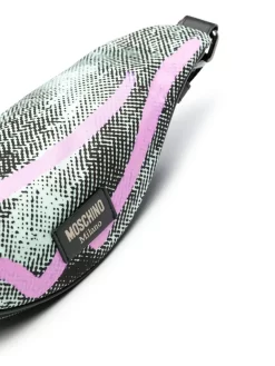 Hombre Moschino Riñonera Con Parche Del Logo -Masculina Moda Tienda 19454257 43333962 1000