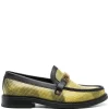 Hombre Moschino Mocasines Con Placa Del Logo