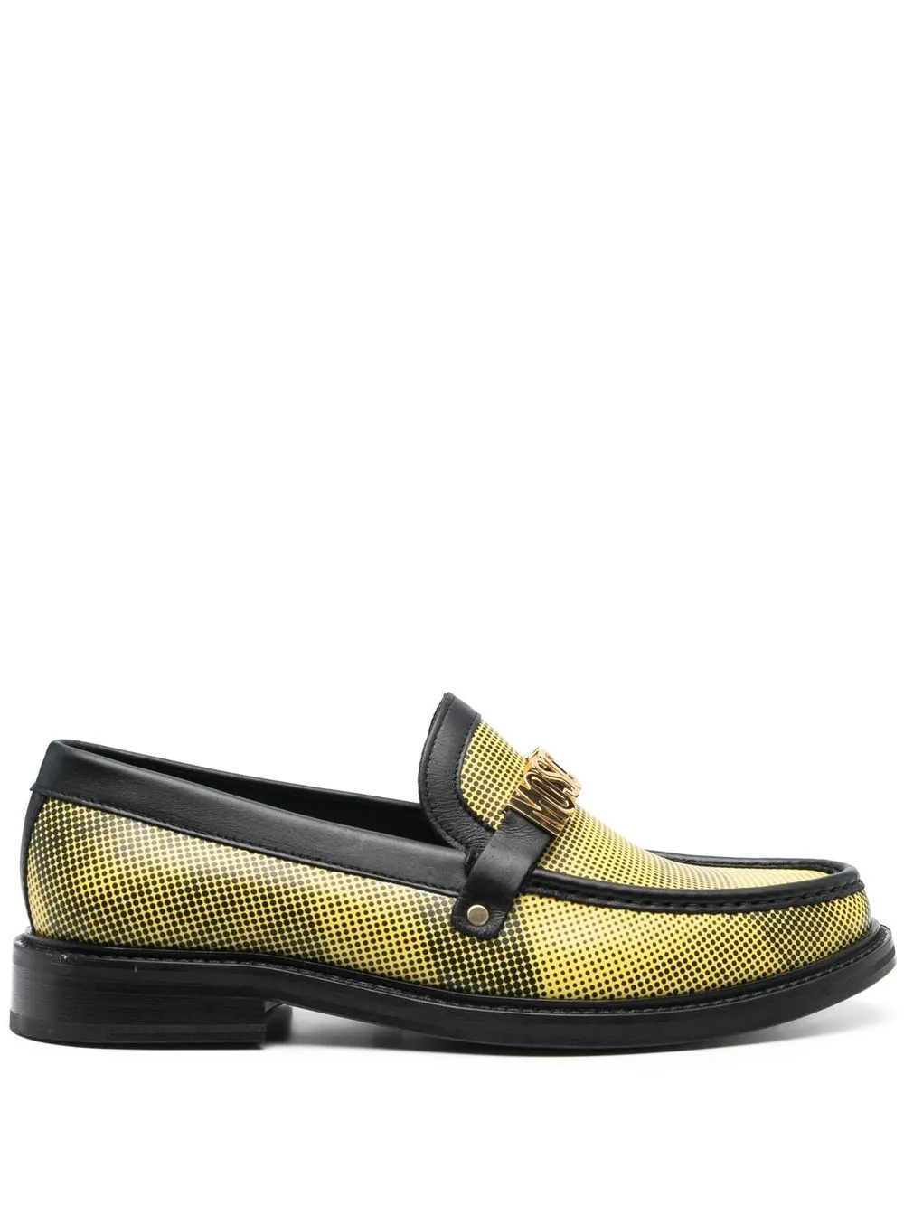 Hombre Moschino Mocasines Con Placa Del Logo 3 Hombre Moschino Mocasines Con Placa Del Logo