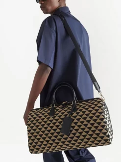 Hombre Prada Bolso De Viaje Symbole Bordado -Masculina Moda Tienda 19468335 43430097 1000