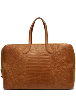 Hombre Bally Maleta Con Motivo De Cocodrilo En Relieve