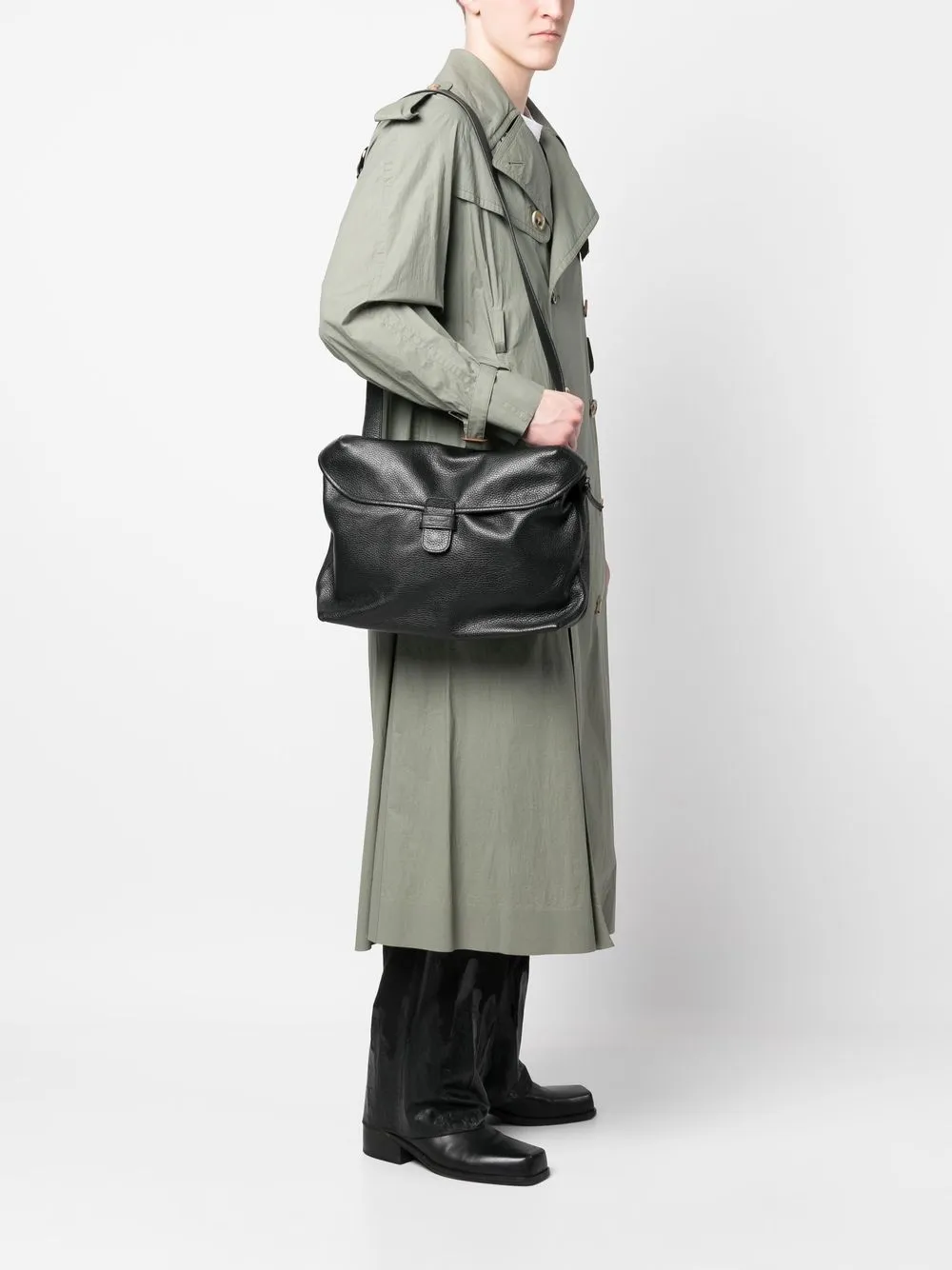 Hombre Leathersmith Of London Bolso Messenger Con Diseño Fruncido 4 Hombre Leathersmith Of London Bolso Messenger Con Diseño Fruncido - Imagen 2