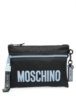 Hombre Moschino Bolso De Mano Con Logo Y Cremallera