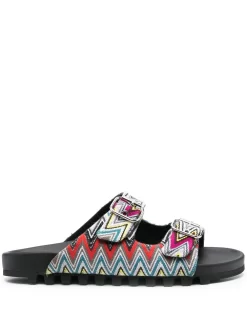 Hombre Missoni Sandalias Con Diseño En Zigzag