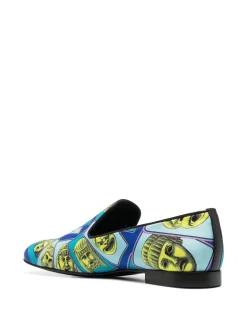 Hombre Versace Mocasines Con Motivo Barroco -Masculina Moda Tienda 19813301 44434258 1000