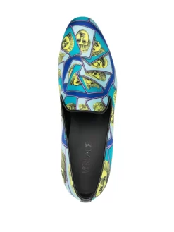 Hombre Versace Mocasines Con Motivo Barroco -Masculina Moda Tienda 19813301 44434264 1000