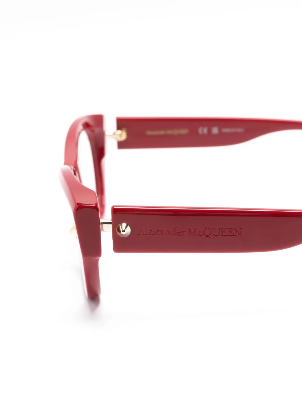 Hombre Alexander McQueen Eyewear Cat-eye Frame Glasses 5 Hombre Alexander McQueen Eyewear Cat-eye Frame Glasses - Imagen 3