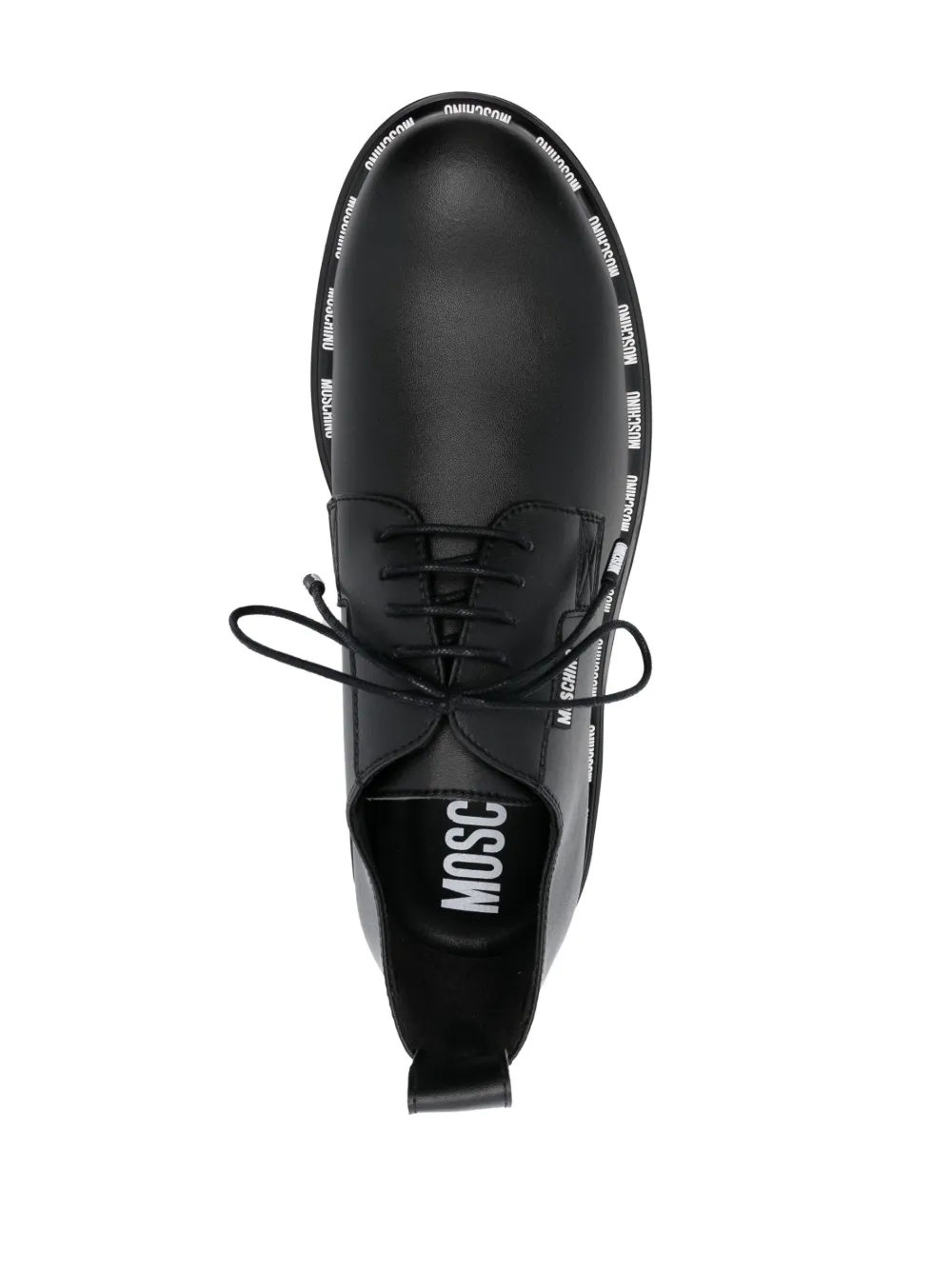 Hombre Moschino Zapatos Derby Con Logo Estampado 6 Hombre Moschino Zapatos Derby Con Logo Estampado - Imagen 4