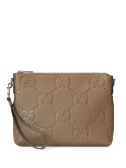 Hombre Gucci Bolso De Mano Jumbo GG Con Relieve
