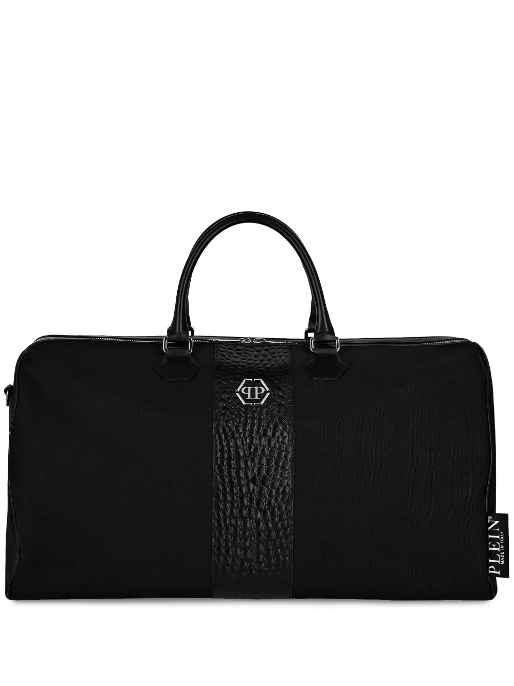 Hombre Philipp Plein Bolso De Viaje Con Placa Del Logo 3 Hombre Philipp Plein Bolso De Viaje Con Placa Del Logo