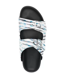 Hombre Missoni Sandalias A Rayas Con Doble Hebilla -Masculina Moda Tienda 19950404 44850101 1000