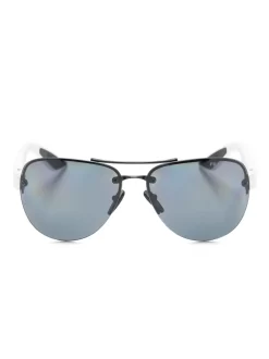Hombre Prada Eyewear Gafas De Sol Con Montura Estilo Piloto Y Logo