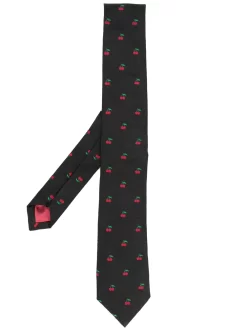 Hombre Paul Smith Corbata Con Cerezas Bordadas