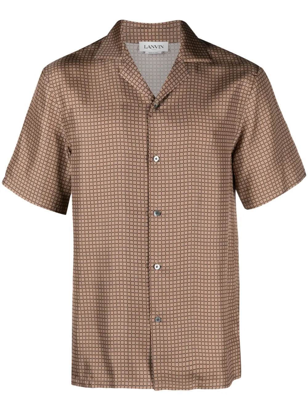 Hombre Lanvin Camisa Con Motivo Geométrico 3 Hombre Lanvin Camisa Con Motivo Geométrico