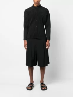 Hombre Homme Plissé Issey Miyake Camisa De Canalé 8 Hombre Homme Plissé Issey Miyake Camisa De Canalé -Masculina Moda Tienda 20041038 45100438 1000