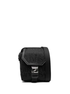 Hombre Versace Bolso Messenger Con Logo
