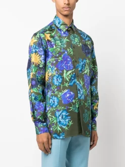Hombre Versace Camisa Con Estampado Floral -Masculina Moda Tienda 20067201 50753518 1000