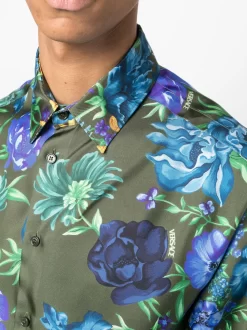 Hombre Versace Camisa Con Estampado Floral -Masculina Moda Tienda 20067201 50753523 1000