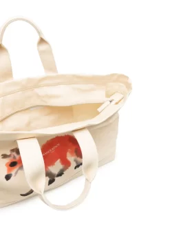 Hombre Maison Kitsuné Bolso Shopper Con Zorro Estampado -Masculina Moda Tienda 20068461 45288356 1000