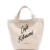 Hombre CAFÉ KITSUNÉ Bolso Shopper Con Eslogan Estampado