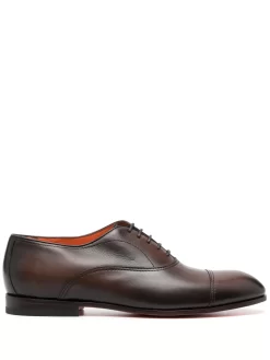 Hombre Santoni Zapatos Oxford Con Puntera De Almendra