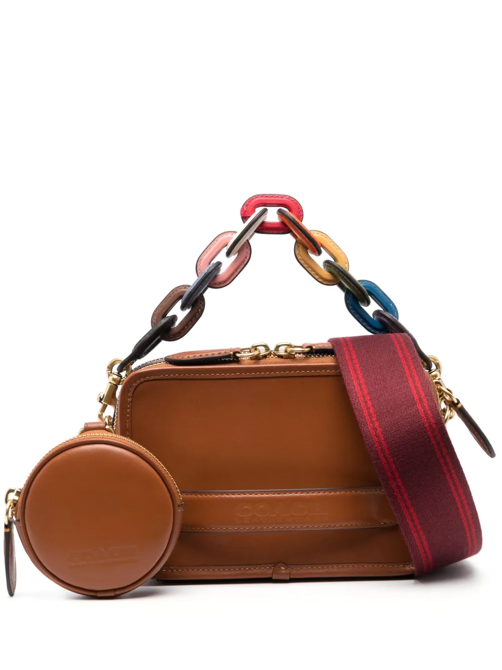 Hombre Coach Bolso De Hombro Con Logo En Relieve 3 Hombre Coach Bolso De Hombro Con Logo En Relieve