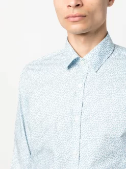 Hombre Canali Camisa Estampada -Masculina Moda Tienda 20124314 50401819 1000