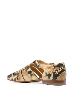 Hombre Bally Sandalias Con Efecto De Piel De Serpiente -Masculina Moda Tienda 20136618 50094915 1000