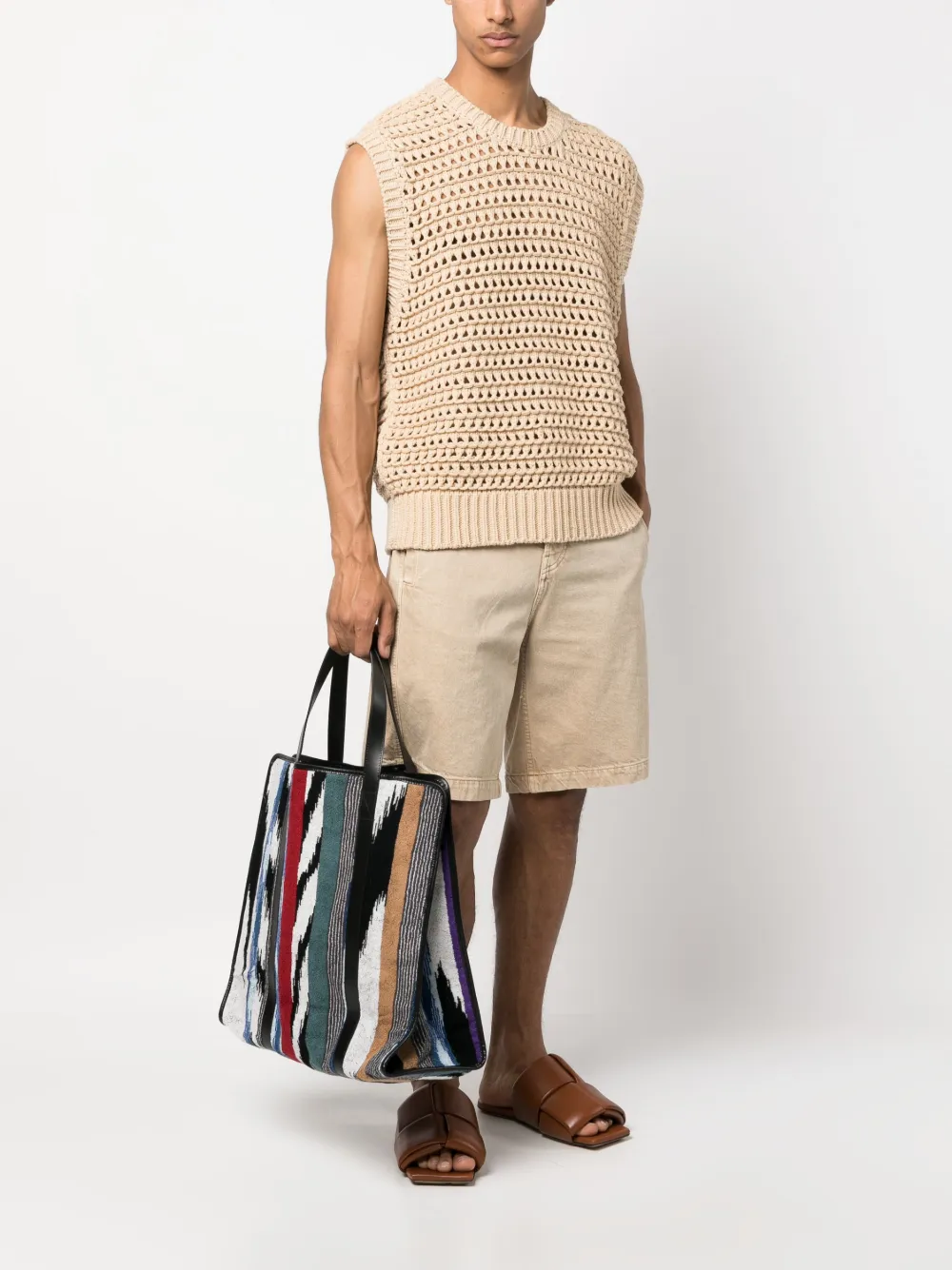 Hombre Missoni Home Bolso Shopper En Jacquard 4 Hombre Missoni Home Bolso Shopper En Jacquard - Imagen 2