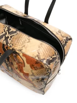 Hombre Bally Maleta Con Motivo De Piel De Serpiente -Masculina Moda Tienda 20195809 50453376 1000