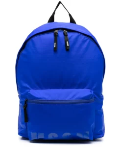 Hombre MSGM Mochila Con Logo Estampado