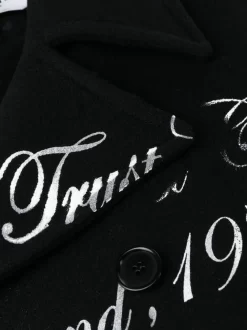 Hombre MSGM Abrigo Con Eslogan Estampado -Masculina Moda Tienda 20220177 50783111 1000