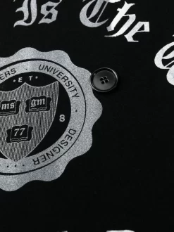 Hombre MSGM Abrigo Con Eslogan Estampado -Masculina Moda Tienda 20220177 50783115 1000