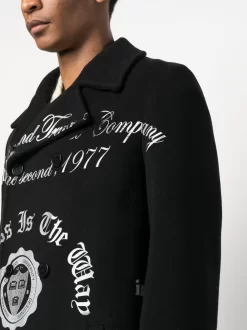 Hombre MSGM Abrigo Con Eslogan Estampado -Masculina Moda Tienda 20220177 50783126 1000