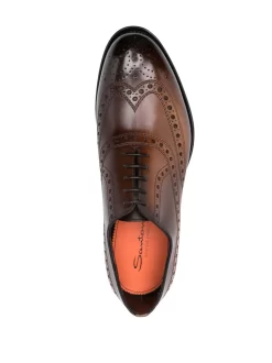 Hombre Santoni Zapatos Oxford Con Efecto Degradado -Masculina Moda Tienda 20227168 50253584 1000