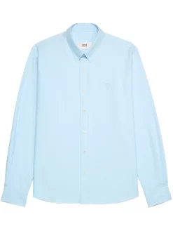 Hombre AMI Paris Camisa Con Logo Bordado