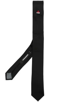 Hombre Dsquared2 Corbata Con Logo Bordado