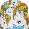 Hombre SAINT MXXXXXX World Map Notched-collar Shirt 1 Hombre SAINT MXXXXXX World Map Notched-collar Shirt -Masculina Moda Tienda 20521915 50775522 1000