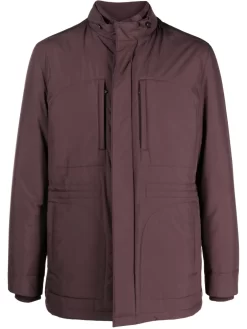 Hombre Corneliani Abrigo Acolchado Abotonado