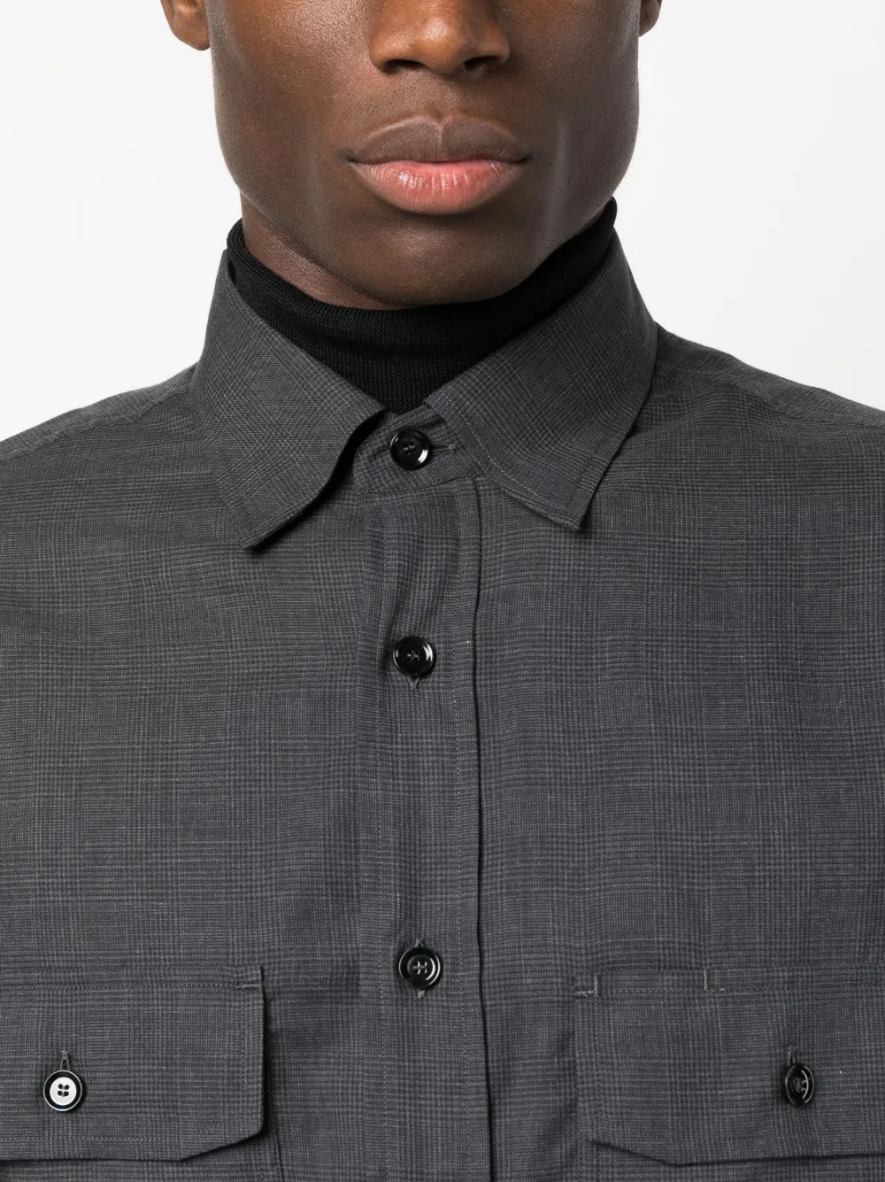 Hombre Brioni Camisa Con Bolsillos De Solapa 7 Hombre Brioni Camisa Con Bolsillos De Solapa - Imagen 5