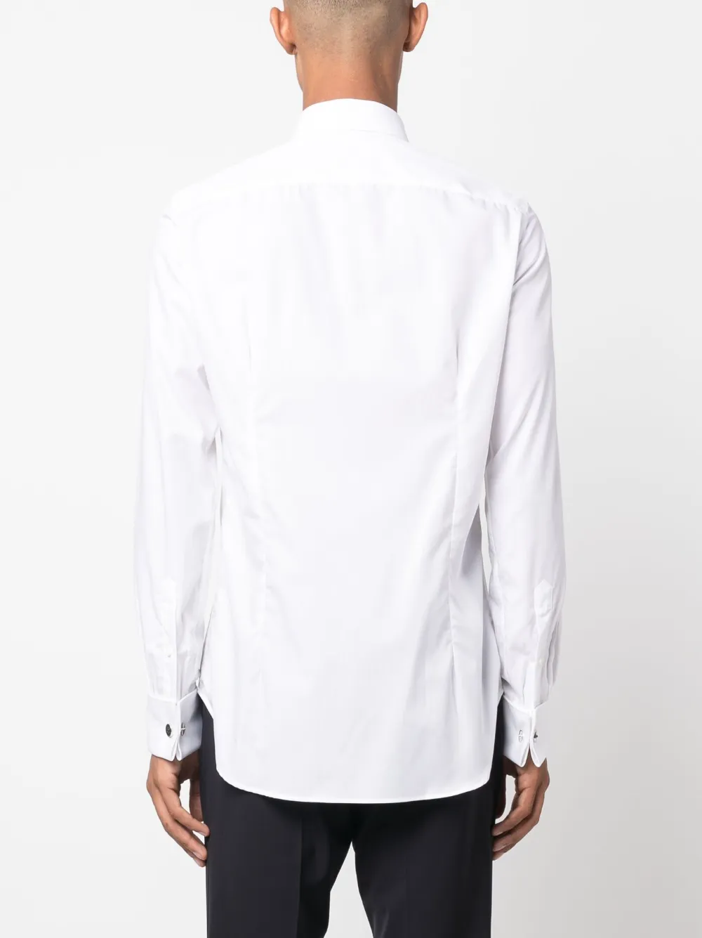 Hombre Canali Pointed-collar Button-up Cotton Shirt 6 Hombre Canali Pointed-collar Button-up Cotton Shirt - Imagen 4