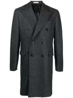 Hombre Boglioli Abrigo Con Doble Botonadura